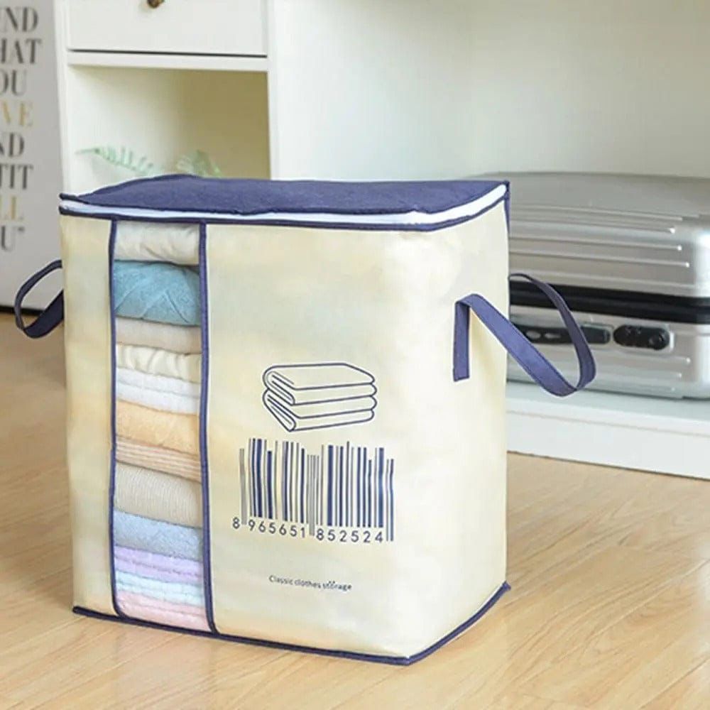 Woven Blanket Storage Bag with Barcode Shade
