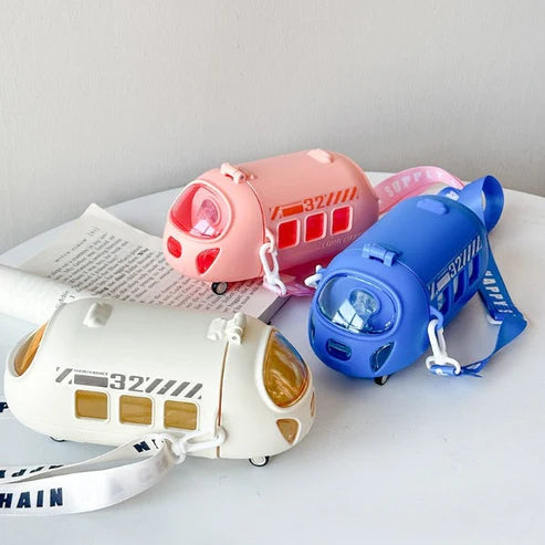 Cute Train Shape Travel Water Bottle