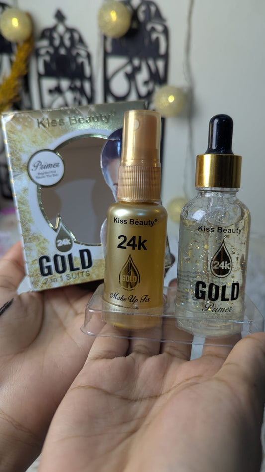 24k Gold Primer and Makeup Fix