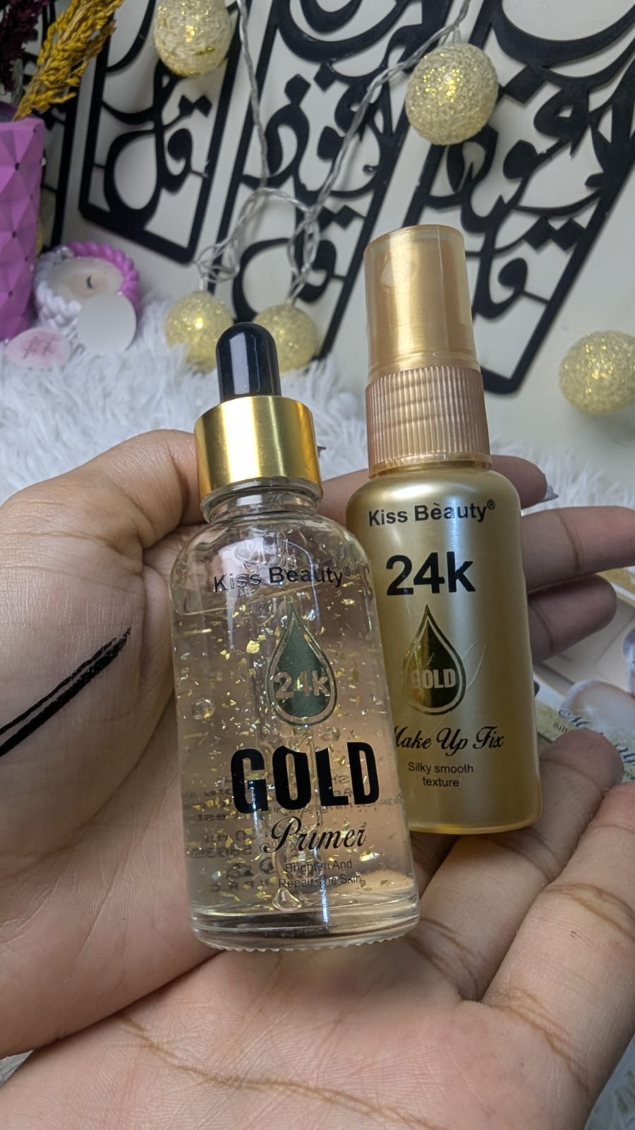 24k Gold Primer and Makeup Fix