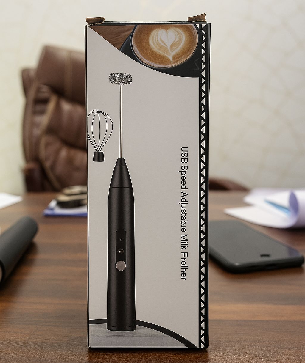 2in1 Rechargeable Egg and Coffee Beater (with Box Packing)