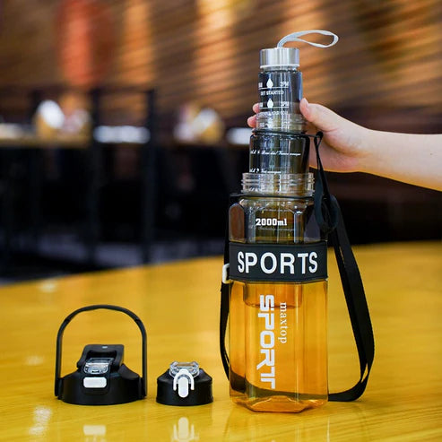 3Pcs Set High Quality Plastic Gradient Water Bottle