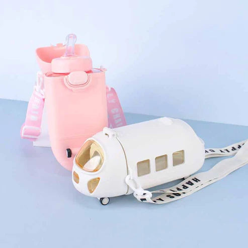 Cute Train Shape Travel Water Bottle
