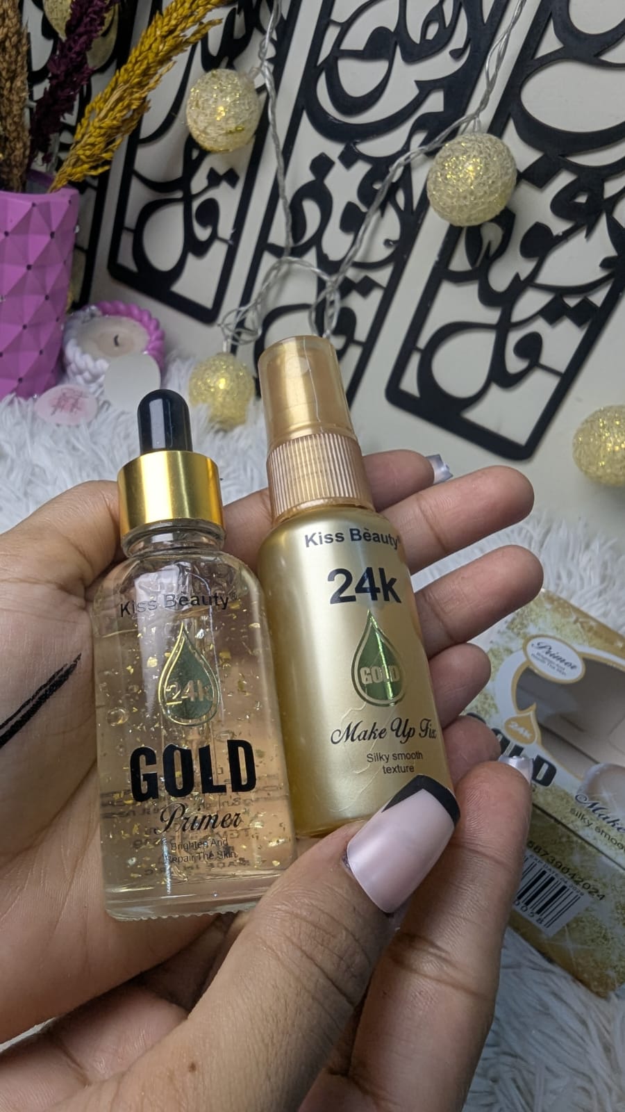 24k Gold Primer and Makeup Fix