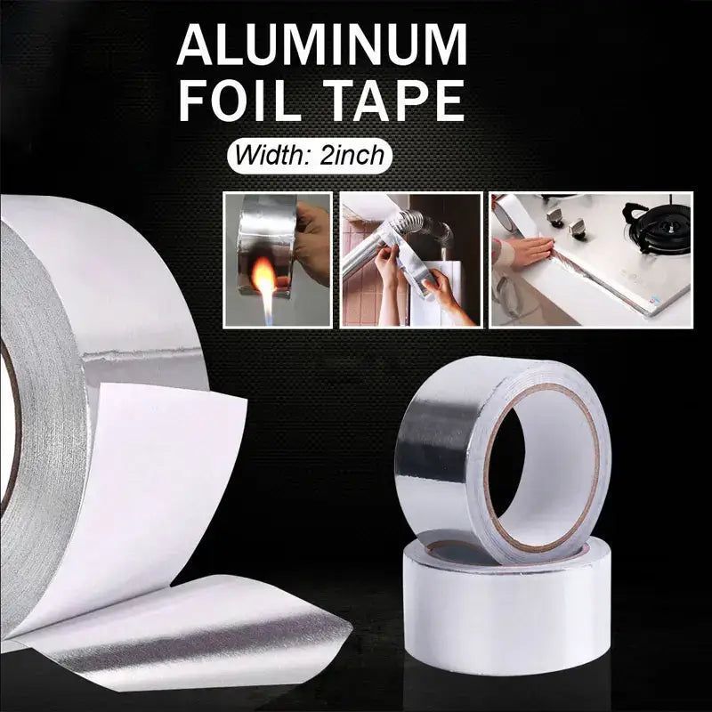 ExtraLarge 50meter Super Quality Self Adhesive Aluminium Foil FireProof/Unbreakable Tape Roll (