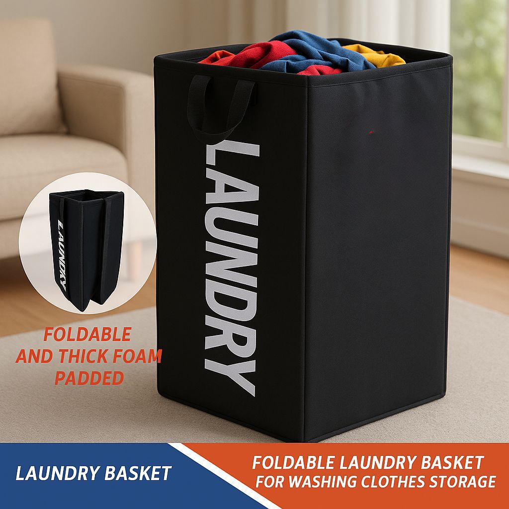 Foldable Foamic Padded Laundry Basket